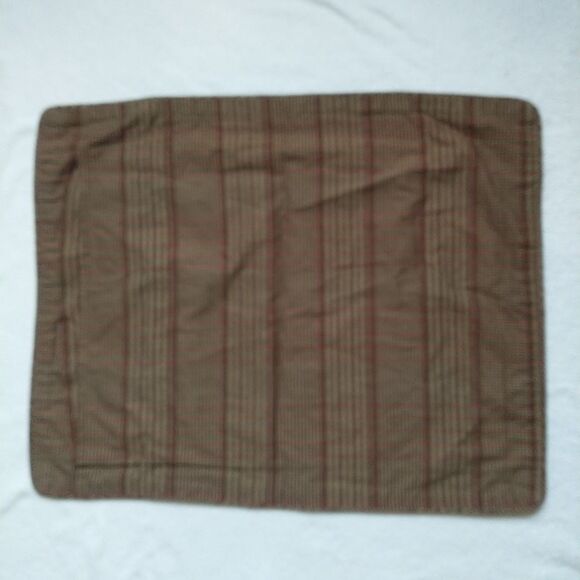 Ralph Lauren Chaps Pillow Sham Summerton Red Floral Plaid Standard Size Cotton - Picture 4 of 9